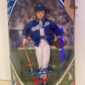 Barbie Los Angeles Dodgers Doll - Blue and White